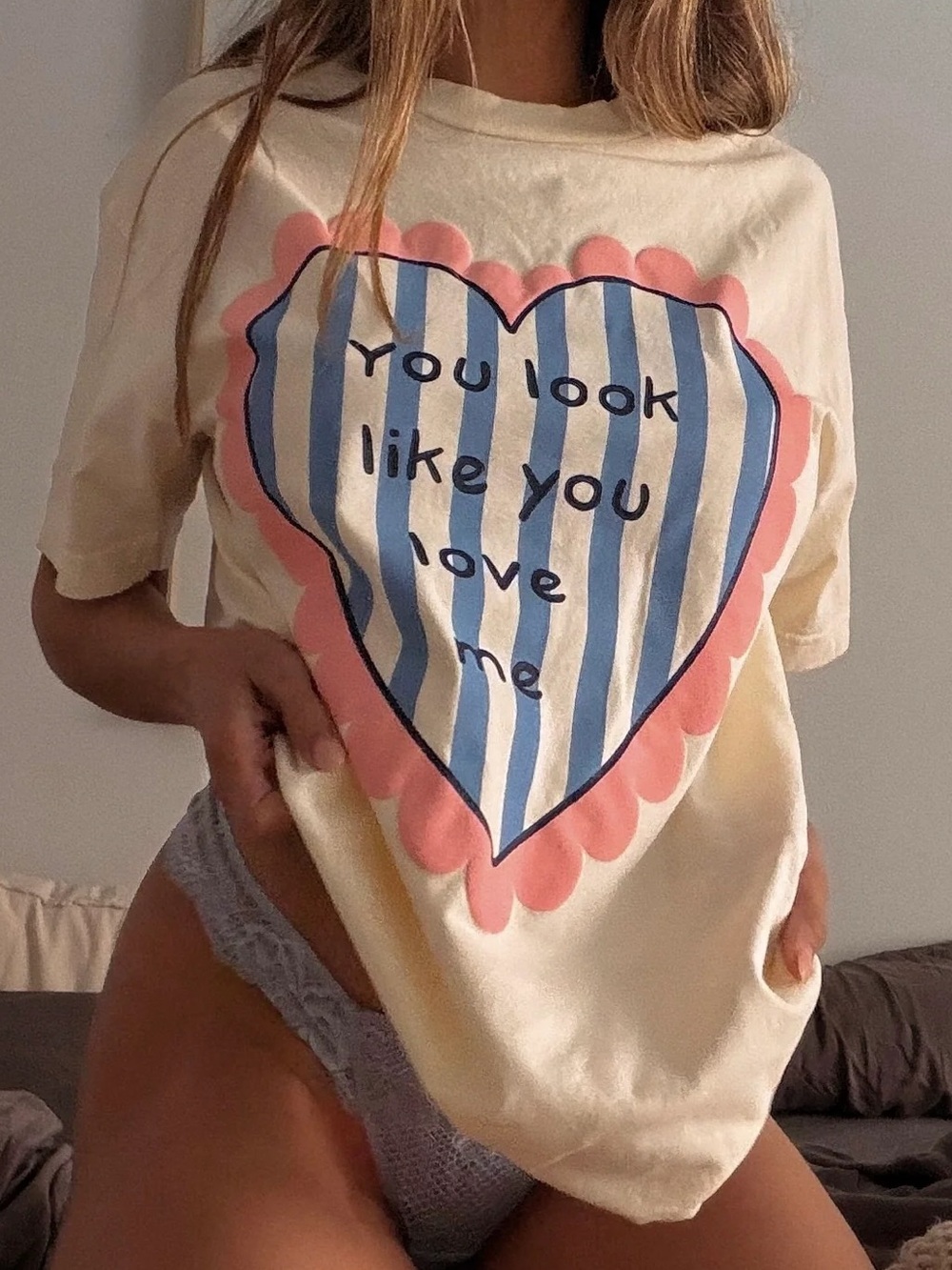 Hubs & Hers You Look Like You Love Me Comfort Colors Graphic Tee : XL